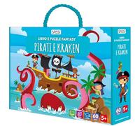 Pirati e Kraken. Libro e puzzle fantasy. Ediz. a colori. Con puzzle sagomato