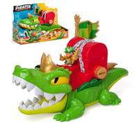 PIRATIX King Croc - Coccodrillo articolato, per catturare Piratix e con un forziere per tesori. Contiene 1 coccodrillo, 1 tesoro esclusivo, 2 tesori dorati extra, 1 Piratix esclusivo e 1 accessorio