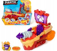 Piratix Sea Crusher Pirate Ship Playset with Lobster Figure and Magic Coin