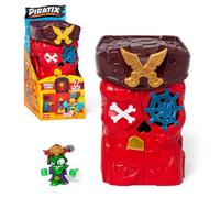 PIRATIX Secret Skull Cave - Grotta segreta di Shark Island, contiene 1 Skull Cave, 1 Piratix, 2 accessori "cristallo" (1 arma e 1 scettro), 1 ragno e 1 tesoro