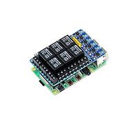 PiRelay 6 Modulo Relè di Alimentazione per Raspberry Pi, 6 Canali Relè Shield per Raspberry Pi, Relè HAT Scheda Relè di Espansione per Raspberry Pi 4B/3B+/3B/2B/B+/A+