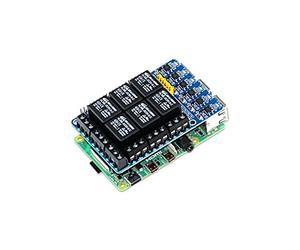 PiRelay 6 Modulo Relè di Alimentazione per Raspberry Pi, 6 Canali Relè Shield per Raspberry Pi, Relè HAT Scheda Relè di Espansione per Raspberry Pi 4B/3B+/3B/2B/B