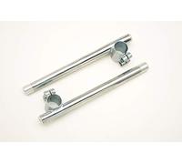 COPPIA SEMIMANUBRI MOTO D'EPOCA HANDLEBARS UNIVERSALI ACCIAIO ZINCATO DM 28 MM