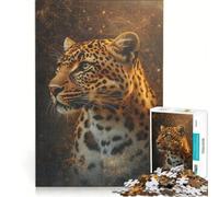 Piritual Meaning of Leopards Puzzle da 1000 pezzi | 38x52cm Decorazioni murali difficili e impegnative perfette come regalo per tutta la famiglia.