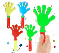 Piriuuo Confezione da 4 battagli a mano, battagli a mano per rumoristi, battagli a mano in plastica, battagli a mano, battagli a mano, oggetti di scena per produttori di rumore, vari battiti a mano