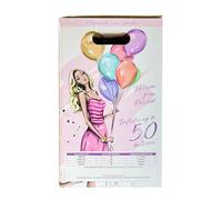 PIRO89 Bombola di elio 0,40 m3 per 50 palloncini in lattice, perfetta per feste di compleanno