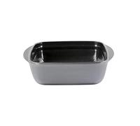 Pirofila Antiaderente in Vetro Borosilicato Quadrata Grigia 20 x 17 x 6 cm