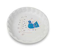 Pirofila Crostata Tonda in ceramica - Linea Pavoncella Classica (Ø 25 x H 5 cm)