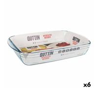 Pirofila da Forno Quttin Trasparente Vetro Rettangolare 5 L 40,2 x 26,4 x 7