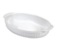 Guardini Ceramica, Pirofila ovale grande 36x24 cm, ceramica, Colore bianco