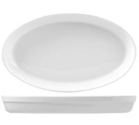 Pirofila Ovale Porcellana Roma Bianco Cm45