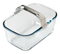 PYREX Ideal - Padella in vetro per friggitrice ad aria, 20 x 14 cm, con manico staccabile in acciaio inox per friggitrici ad aria a doppio cestello, vetro borosilicato ultra resistente, 1,5 l