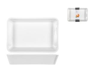 Pirofila Rettangolare In Porcellana Bianca Cm 30x20x6 H H&H