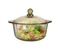 Pirofila rotonda in vetro con coperchio, Teal, insalatiera, ciotola per colazione, ciotola per farina d'avena, ciotola per yogurt, ciotola per zuppa