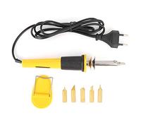 Pirografia Pirografo Elettrico 40W 220V con Punta a Saldare, Utensile per Incisione su Legno e Pelle - Kit con Pennello e Accessori, Spina UE
