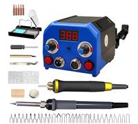 Pirografo per Legno Professionale, Kit Pirografia con 2 Penne, 36 Punte, Controllo Digitale Temperatura 100-700℃, Ideale per Legno, Pelle e Hobby Creativi