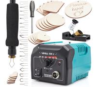 Pirografo Professionale Legno Yihua 939-II 25W + Set 20pz Compensato 4in1 Arte