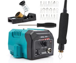 Pirografo Professionale per Legno e Cuoio Yihua 939-II Kit Set 20 Punte