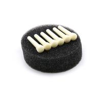 Piroli fissi per ponte chitarra Vertebra ebano/osso di mucca Chitarra Pioli di ricambio per chitarra acustica Pioli facili da usare
