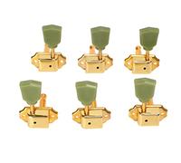 Piroli per Accordatura per Chitarra, 6 Pezzi Chiave per Accordatura Corde Metallo Plastica Chiavi per Semi Sigillate Pioli per Chitarra Elettrica 3L3R Parti per Chi(Oro