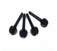 Piroli per accordatura per violino, 4 pezzi, in ebano, dimensioni 4/4, accessori di ricambio per strumenti in ebano, accessori per violino, colore nero (4/4)