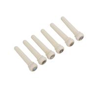 Piroli per chitarra in osso di manzo, piroli per chitarra in colori naturali per chitarra per chitarra folk per studenti per ukulele(BF-LG bianco 06)