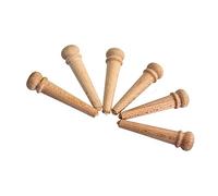 Piroli Ponte Chitarra Acustica in Acero, Set da 6 Pezzi Marrone | Chitarra Folk e Strumenti a Corde, Sostituzione Rapida senza Utensili, Stile Classico Antico