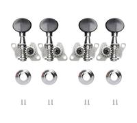 Pirolo di accordatura per ukulele classico 2L + 2R Tuners Opened Machine Heads Knobs per ukulele 4 corde Chitarra Parti Meccaniche Meccaniche Testa Meccanica Ideale per Sostituire Pioli Vecchi o