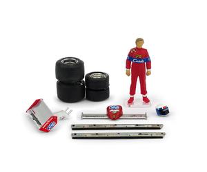 Pironi Driver Figure 1982 + Diorama Accessories 1:43 Model CH02T2 BRUMM