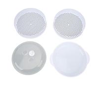 Piroscafi per microonde Telaio per vaporiera riscaldato con copertura trasparente durevole per domestica (Ampio doppio strato)