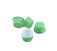 Pirottini da forno, 100 pezzi di carta torta di carta fodera per cupcake involucro di muffin tazza di cottura per la festa di nozze XMAS 8 colori (2 x 1,5 x 1,2 pollici)(3#)