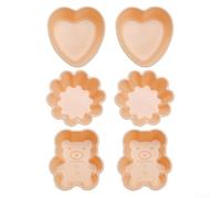 Pirottini da forno riutilizzabili in silicone progettati per cupcake, gelatine, budini e altro ancora, resistenti al calore e flessibili set di strumenti per la cottura delle torte (rosa)