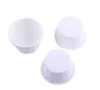Pirottini di Carta per Muffin, 100 Pezzi Pirottini di Carta per Cupcake e Muffin Piccoli per cupcake e muffin, per matrimoni, feste di compleanno (Bianco)