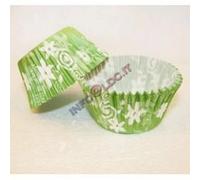 PIROTTINI DI CARTA PER MUFFINS - FIORI - 50 PZ - 50x35mm NEW