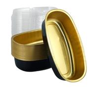 Pirottini in alluminio 25 mini teglie for plumcake con coperchio, contenitore for torta in alluminio da 350 ml, for, pirottini ovali for cupcake