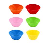 pirottini muffin 12 pirottini in silicone for muffin, riutilizzabili, antiaderenti, for dessert, budini, da cucina for la cottura al forno