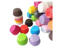 Pirottini Per Cupcake 200/300/500 pz Colore Misto Tazze Da Forno Cupcake Fodere for Focaccina Tazza di Carta Stampi Involucro Oleato for La Festa Nuziale Di Compleanno Per Muffin(Base 3.5cm)