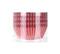 Pirottini per Muffin Carta 200 pezzi di carta cupcake tazza foglio alluminio muffin pirottini fodere cupcakes custodia oro/argento/rosso/blu/nero strumenti cottura da cucina(Rose Gold)
