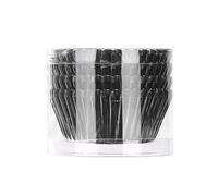 Pirottini per Muffin Carta 200 pezzi di carta cupcake tazza foglio alluminio muffin pirottini fodere cupcakes custodia oro/argento/rosso/blu/nero strumenti cottura da cucina(Black)