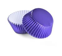 Pirottini per Muffin Carta 200 pezzi di carta stagnola oro fodere for cupcake oro/argento/rosso/blu/nero colore puro cottura muffin cup cake wrapper custodia(BLUE)