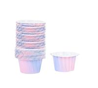 Pirottini per Muffin Carta 50 pezzi sirena cupcake bicchieri di carta sfumatura muffin fodere tema torta stampo tazza da forno festa compleanno decorazione della(Color2)