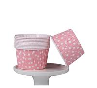Pirottini per torte, 100 bicchieri di carta for cupcake multicolori con bordi arrotolati, rivestiti resistenti alle alte temperature(Color2)