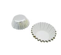 Pirottini per torte, 1000 pirottini in carta multicolore da 2,5x1,75 cm(Silver)