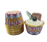 Pirottini per torte, Pirottini for Muffin E Cupcake In Alluminio Multicolor 50 pz(Pink)