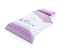 pirulos 77311921 - copripiumino E federa cuscino, 160 x 260 cm, colore: lilla