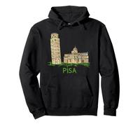 Pisa Italia Viaggio Souvenir Regalo Storico Città Monumento Felpa con Cappuccio