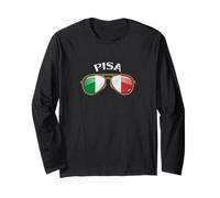 Pisa Italy Vintage Flag Sunglasses Maglia a Manica