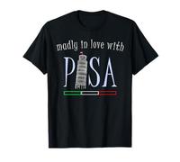 Pisa, la torre pendente, disegnata a mano, Italia amore Maglietta