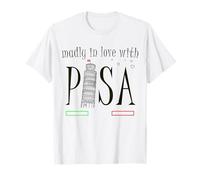 Pisa, la torre pendente, disegnata a mano, Italia amore Maglietta
