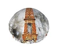 Pisa, Londra, Parigi Riutilizzabile Impermeabile Lavabile Regolabile Adatto a donne di tutte le lunghezze Cuffia da a